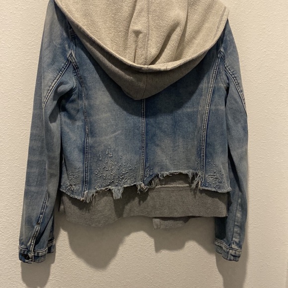 Free People Hooded Denim Jacket - Picture 9 of 10